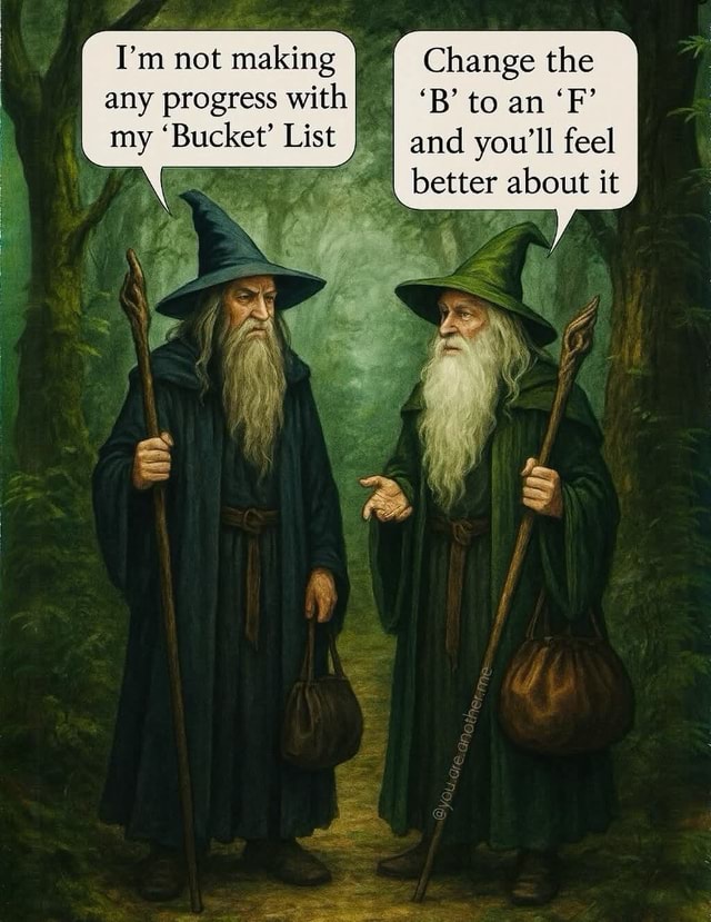 I'm not making Change the any progress with 'B' to an 'F' I my 'Bucket ...