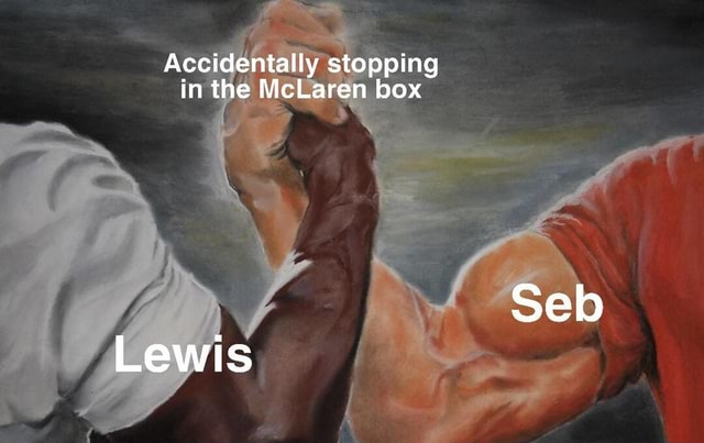 Accidentally stopping in the McLaren box Seb Lewis - America’s best ...