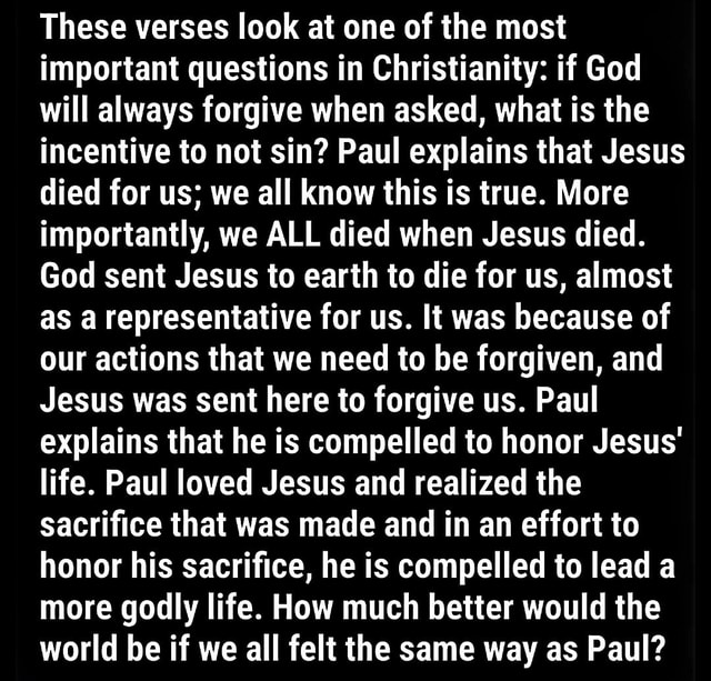 Almost Scriptures These verses look at one of the most important questions in ...