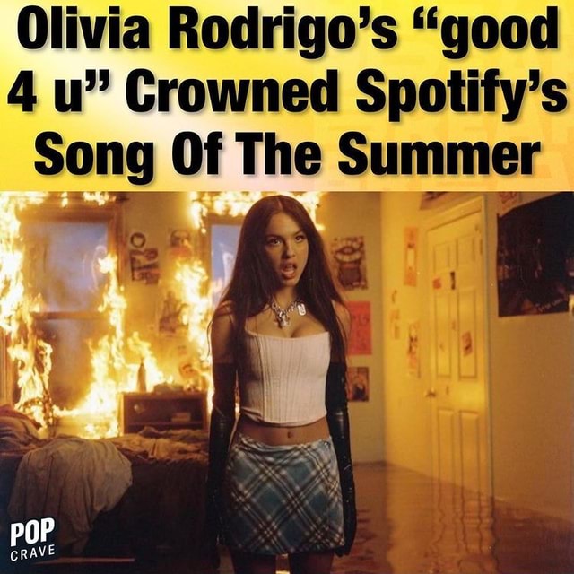 Olivia Rodrigo's "good 4 u" Crowned Spotify's Song Of The Summer(02)