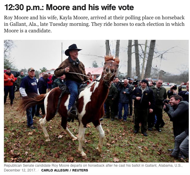 #roymoore #alabama #politics - p.m.: Moore and his wife vote Roy Moore ...