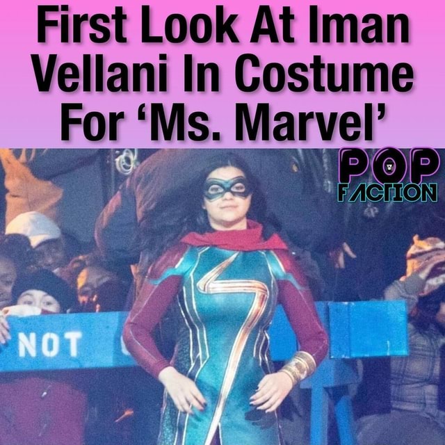 First Look At Iman Vellani In Costume For Ms; Marvel - America’s best ...